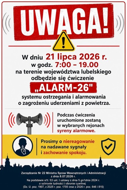 ĆWICZENIA &bdquo;ALARM-26&rdquo;