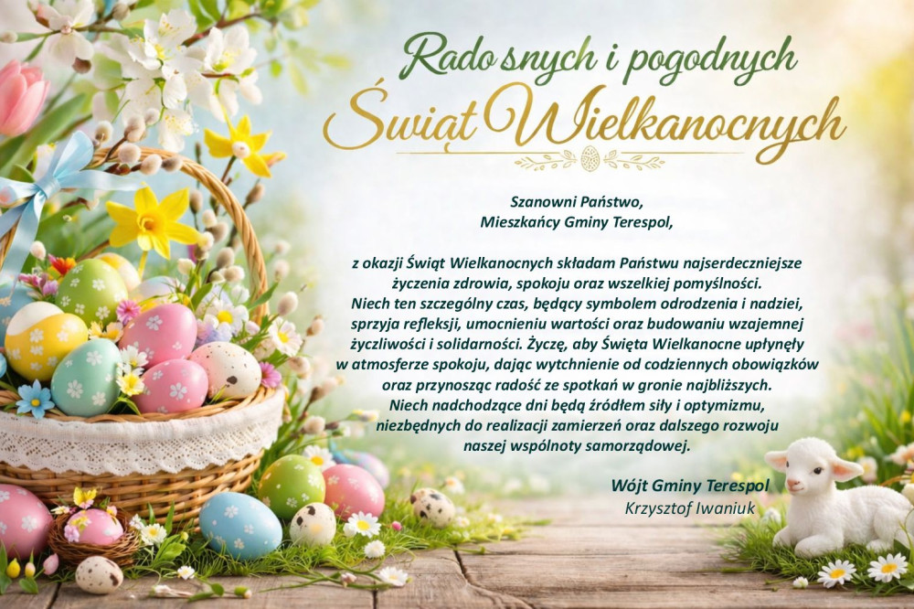 ŻYCZENIA WIELKANOCNE