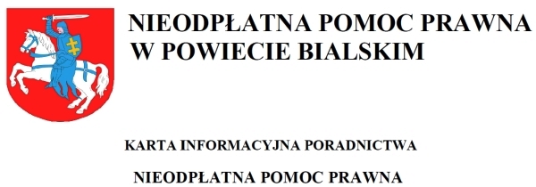 NIEODPŁATNA POMOC PRAWNA W POWIECIE BIALSKIM