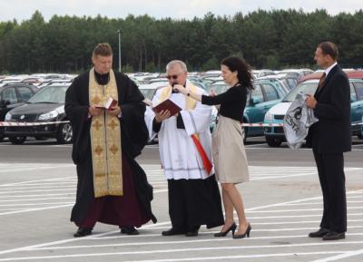 Otwarcie nowej płyty postojowej firmy Adampol