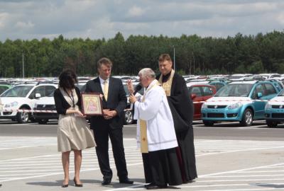 Otwarcie nowej płyty postojowej firmy Adampol