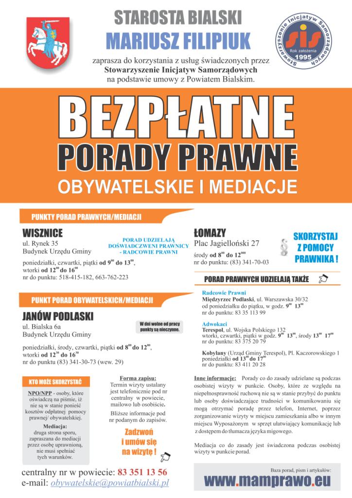 BEZPŁATNE PORADY PRAWNE